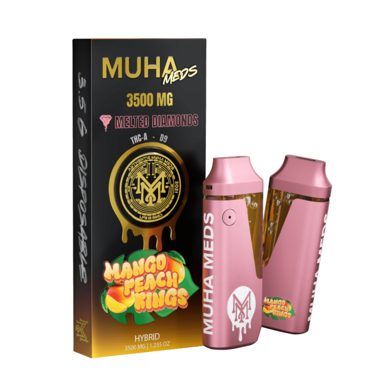 MUHA MEDS MANGO PEACH RINGS 3500 DISPOSABLE HYBRID